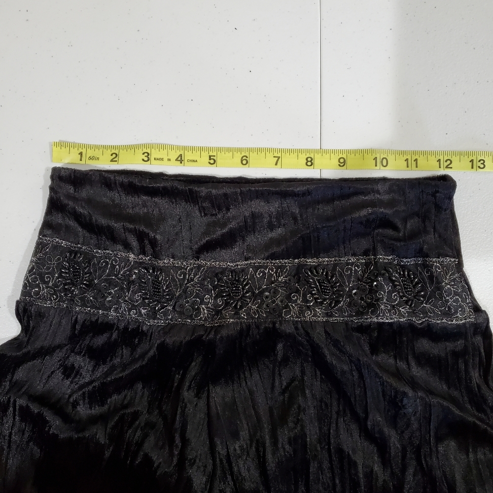 Rave Wide leg Velvet Capris sz sm - Picture 7 of 7